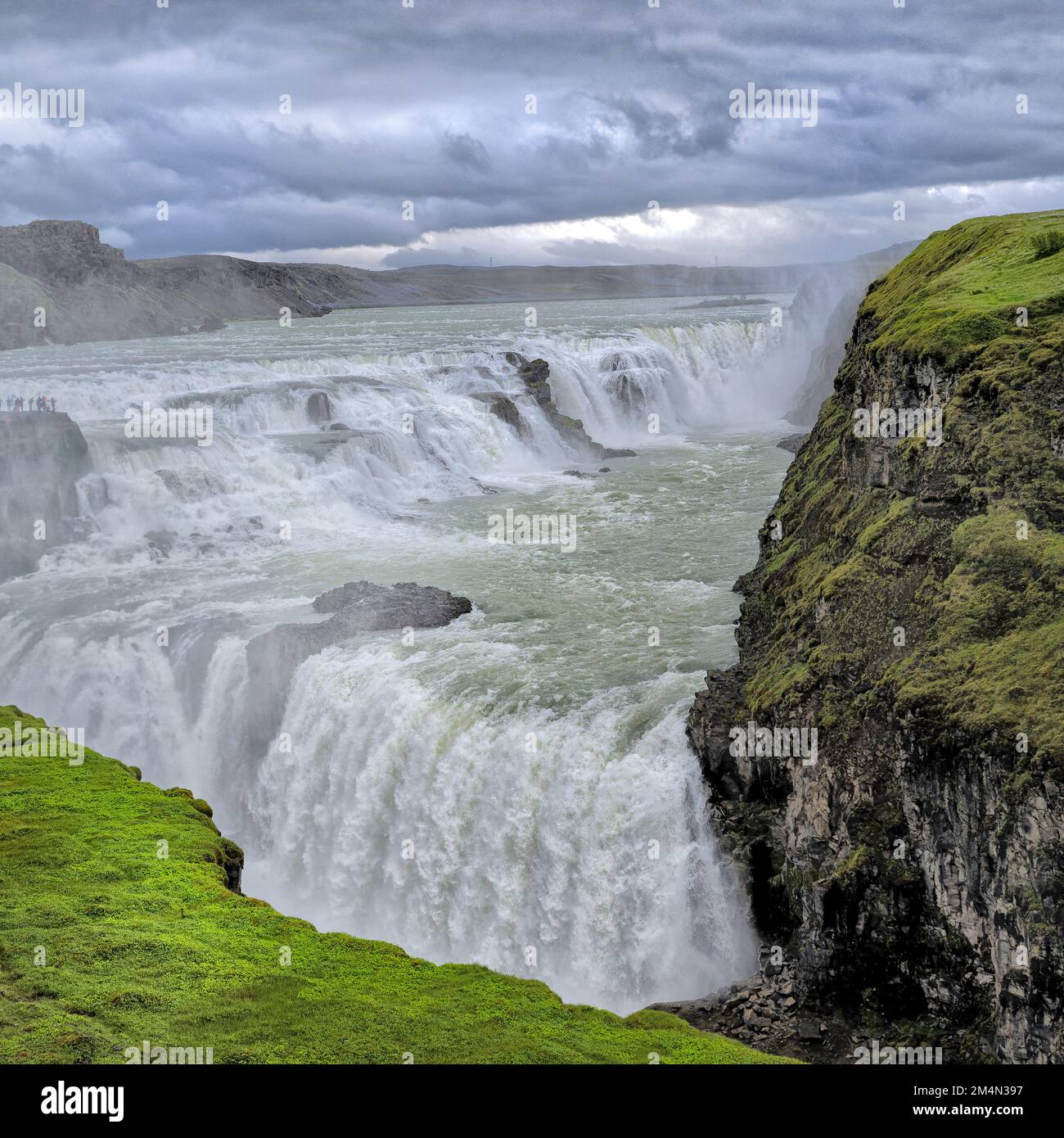Cascate Gullfoss, Islanda Foto Stock