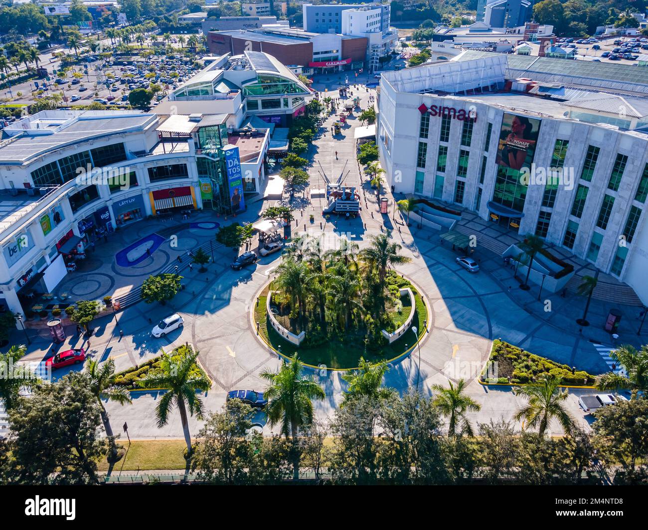 Bella vista aerea della città e degli edifici di Tegucigalpa in Honduras Foto Stock