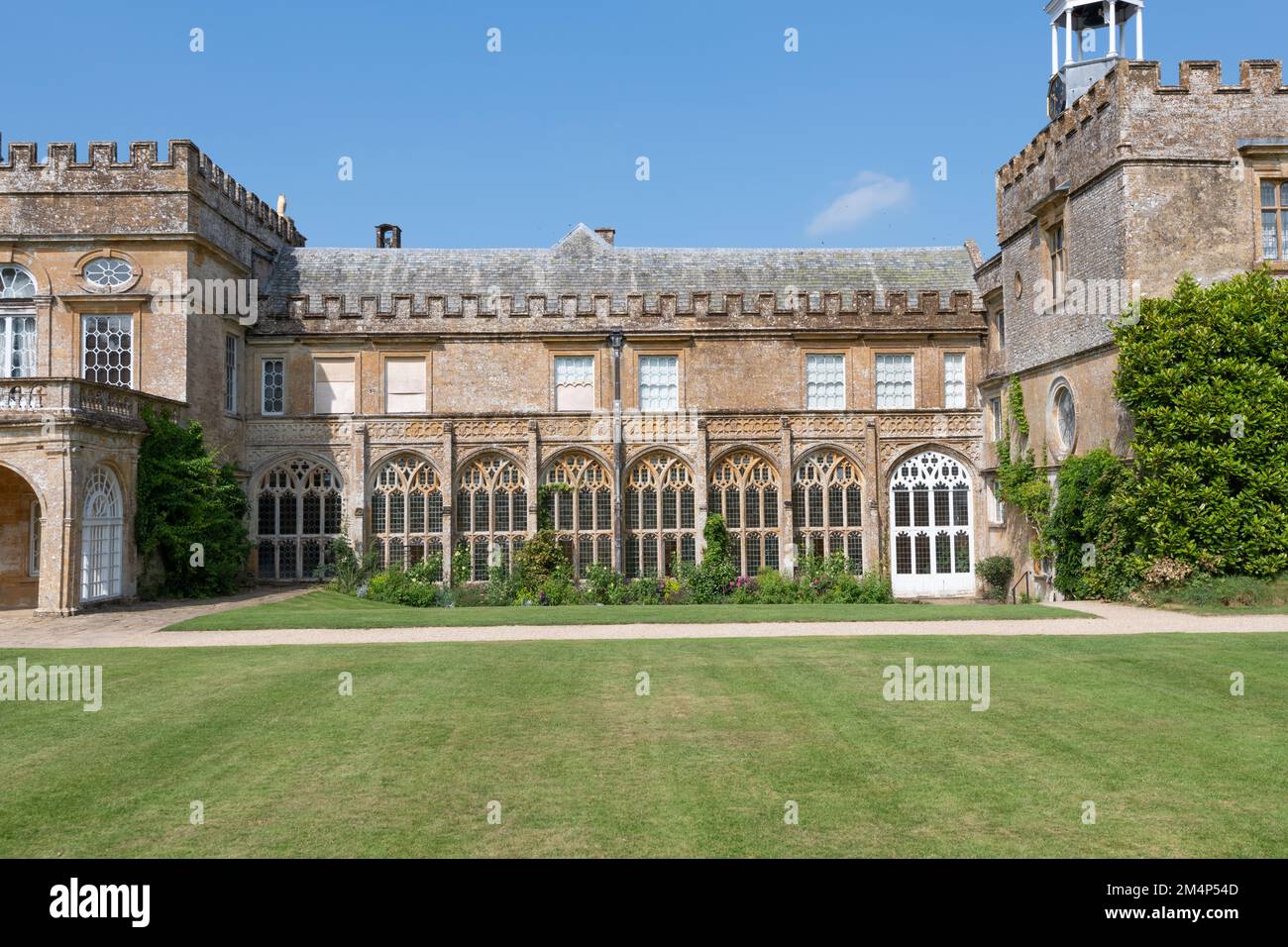 Chard.Somerset.United Kingdom.September 4th 2021.View of Forde Abbey in Somerset Foto Stock