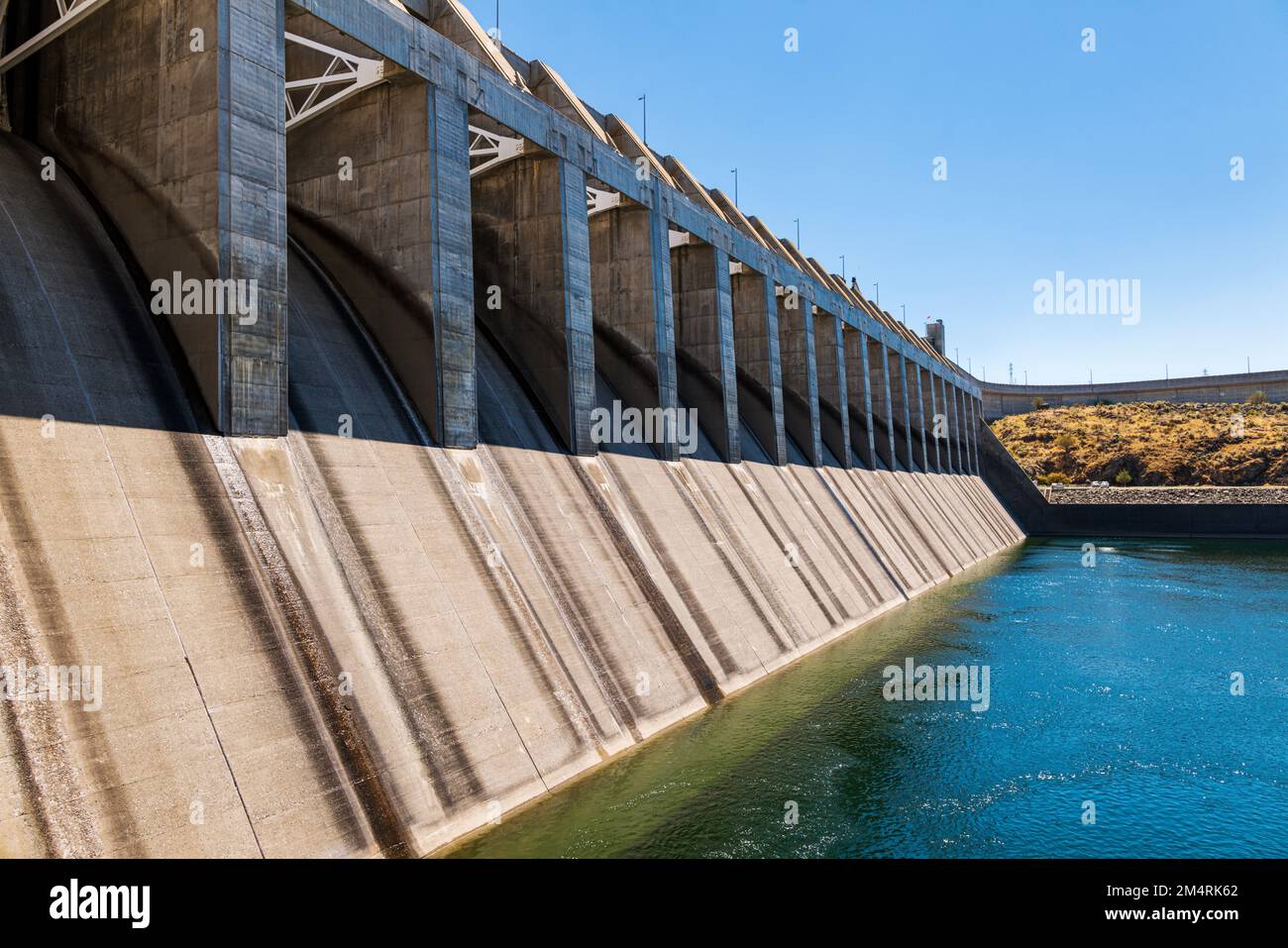 Diga del Capo Joseph; secondo produttore più grande di potere negli Stati Uniti; diga idroelettrica sul fiume di Columbia; stato di Washington; Stati Uniti Foto Stock