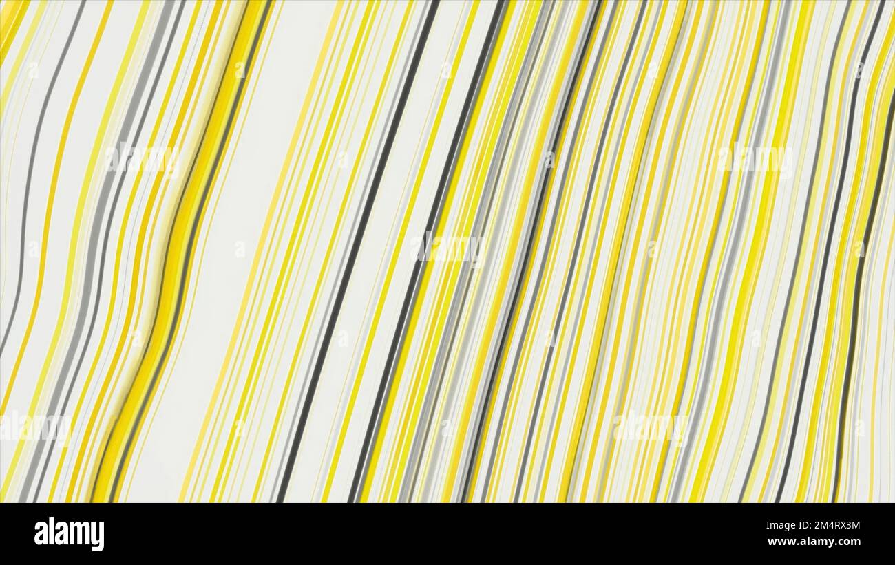 Tessuto astratto con linea retta brillante. Movimento. Panno ondulato con strisce luminose Foto Stock