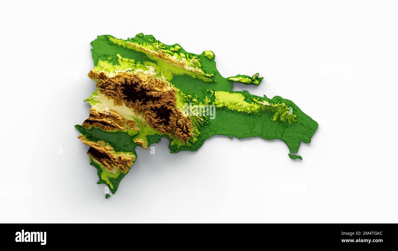 Mappa Della Repubblica Dominicana Con Punti Luminosi E Scale Di Linee Sullo Gm1307135224 397498760