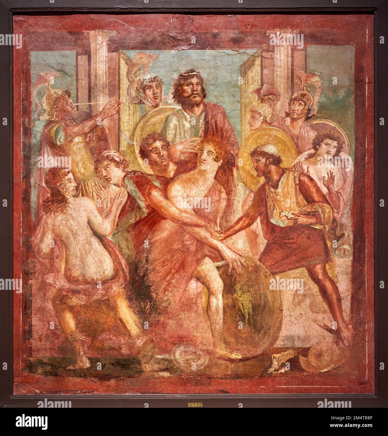 Achille a Sciro - cresco - Pompei, Casa di Achille o dello Scheletro o di Stronnius, cubicolo, parete nord - i sec. D.C. Foto Stock
