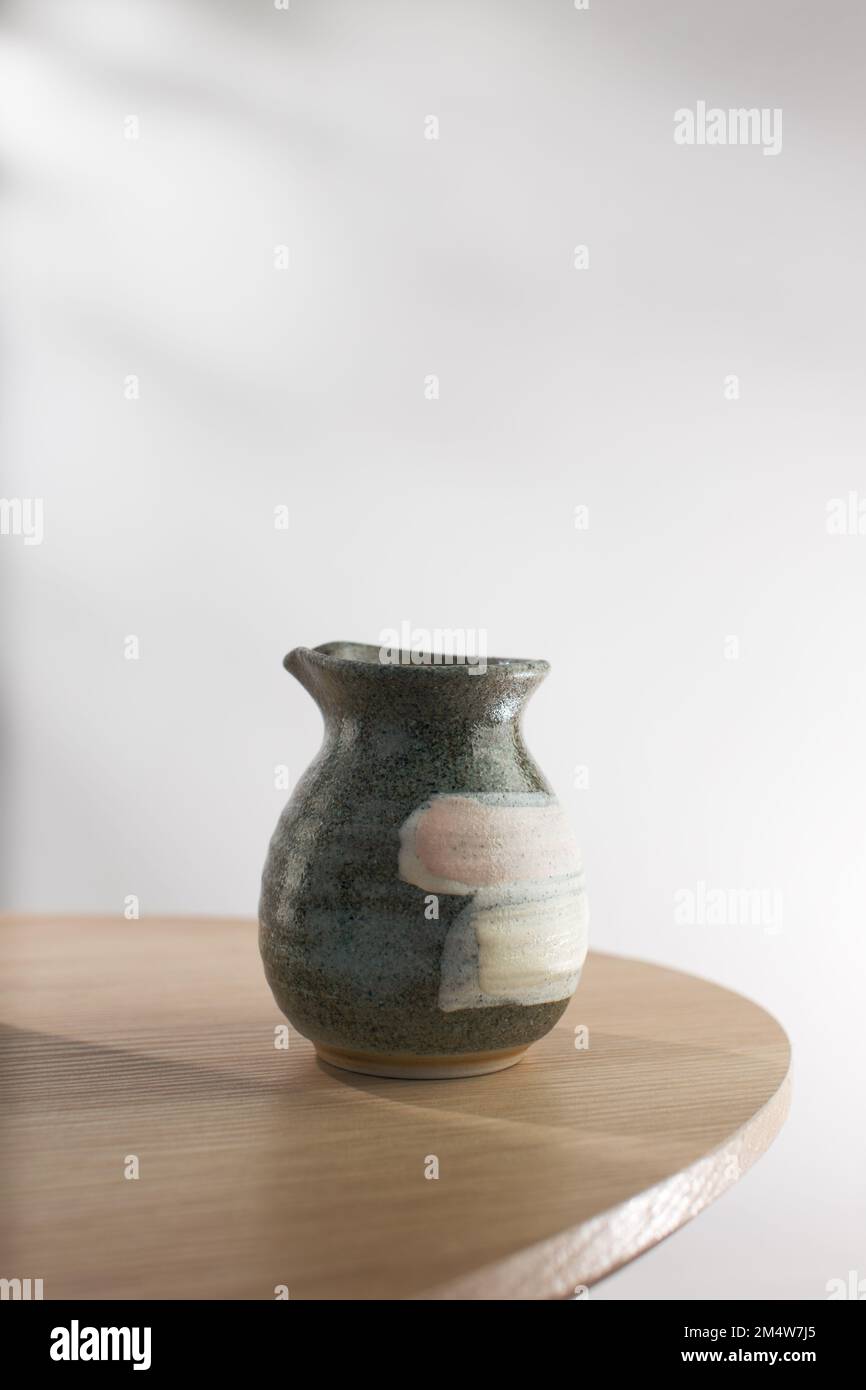 Vasetto in ceramica stile giapponese Foto Stock