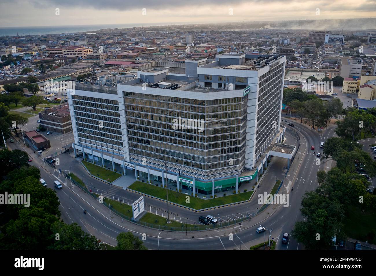 Aeroporto del centro città di Accra, Ghana Foto Stock