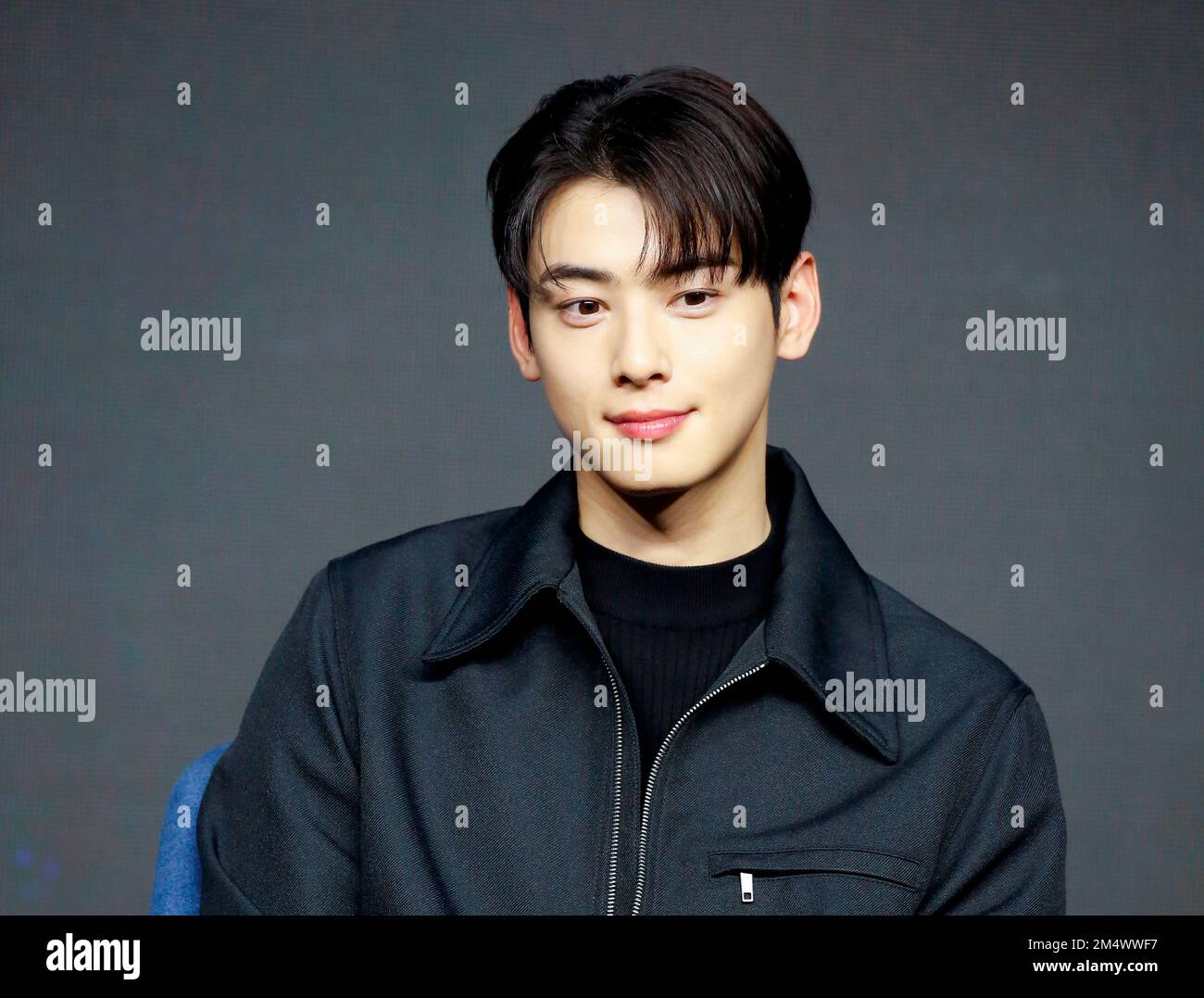 Cha Eun-Woo (ASTRO), 22 Dicembre 2022 : attore Cha Eun-Woo partecipa ad una presentazione di produzione per la serie originale TVing 'Island' a Seoul, Corea del Sud. Credit: Lee Jae-won/AFLO/Alamy Live News Foto Stock