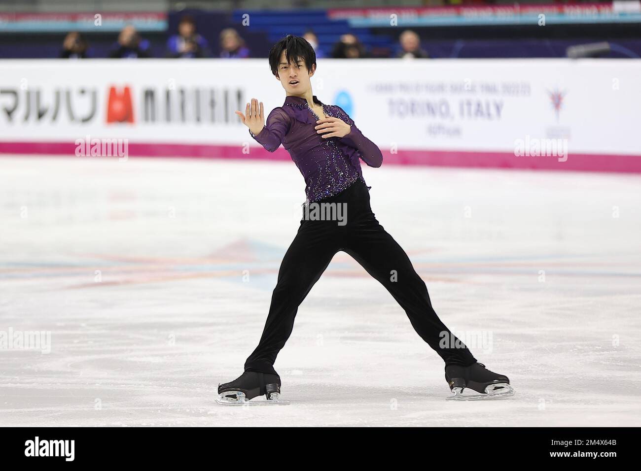 Sota Yamamoto (Jpn) Men Free Skating durante il Gran Premio di Fighter Skating Final Torino 2022 (Italia) Foto Stock