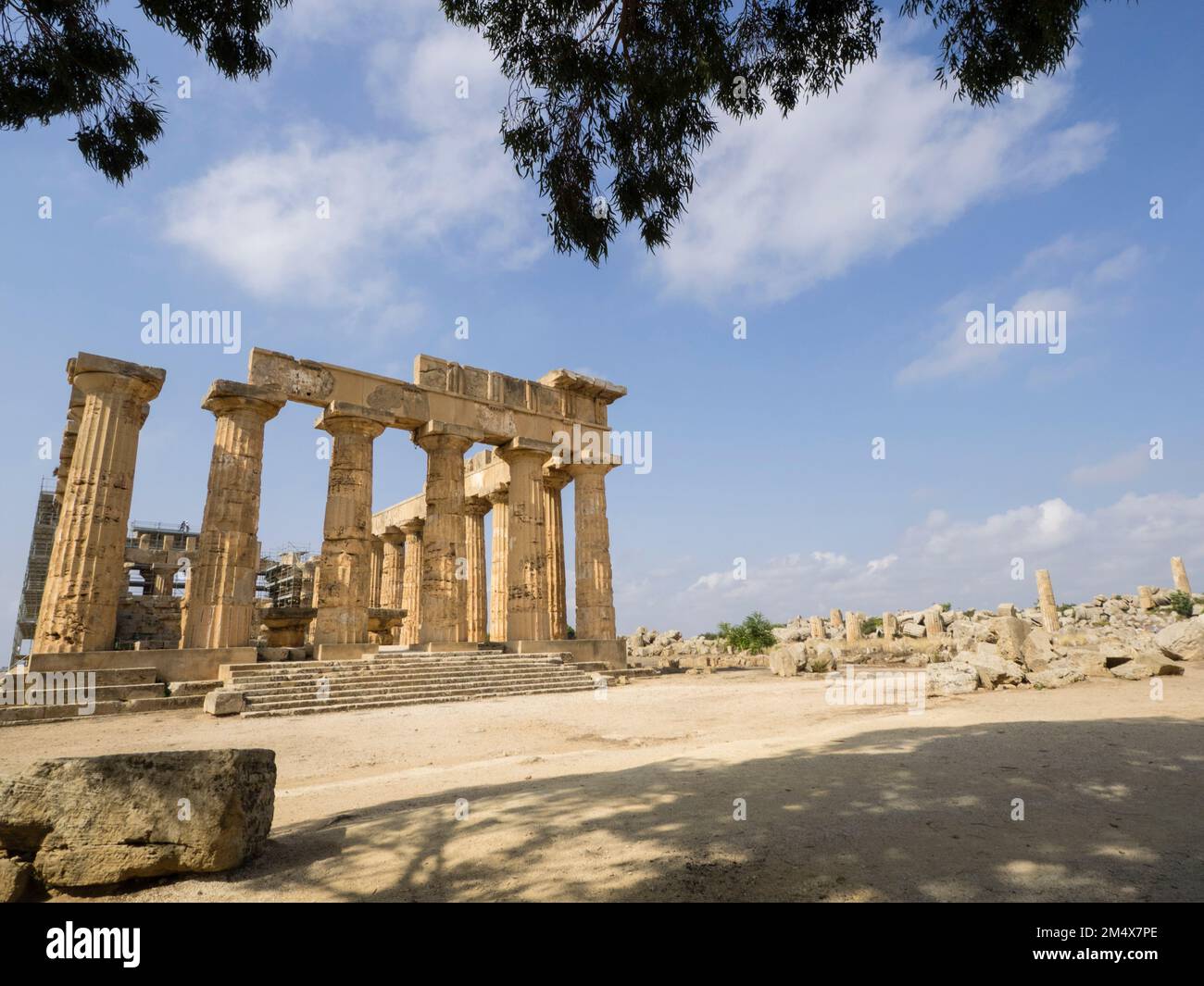 Tempio di Selinunte, Sicilia, Italia, Europa Foto Stock