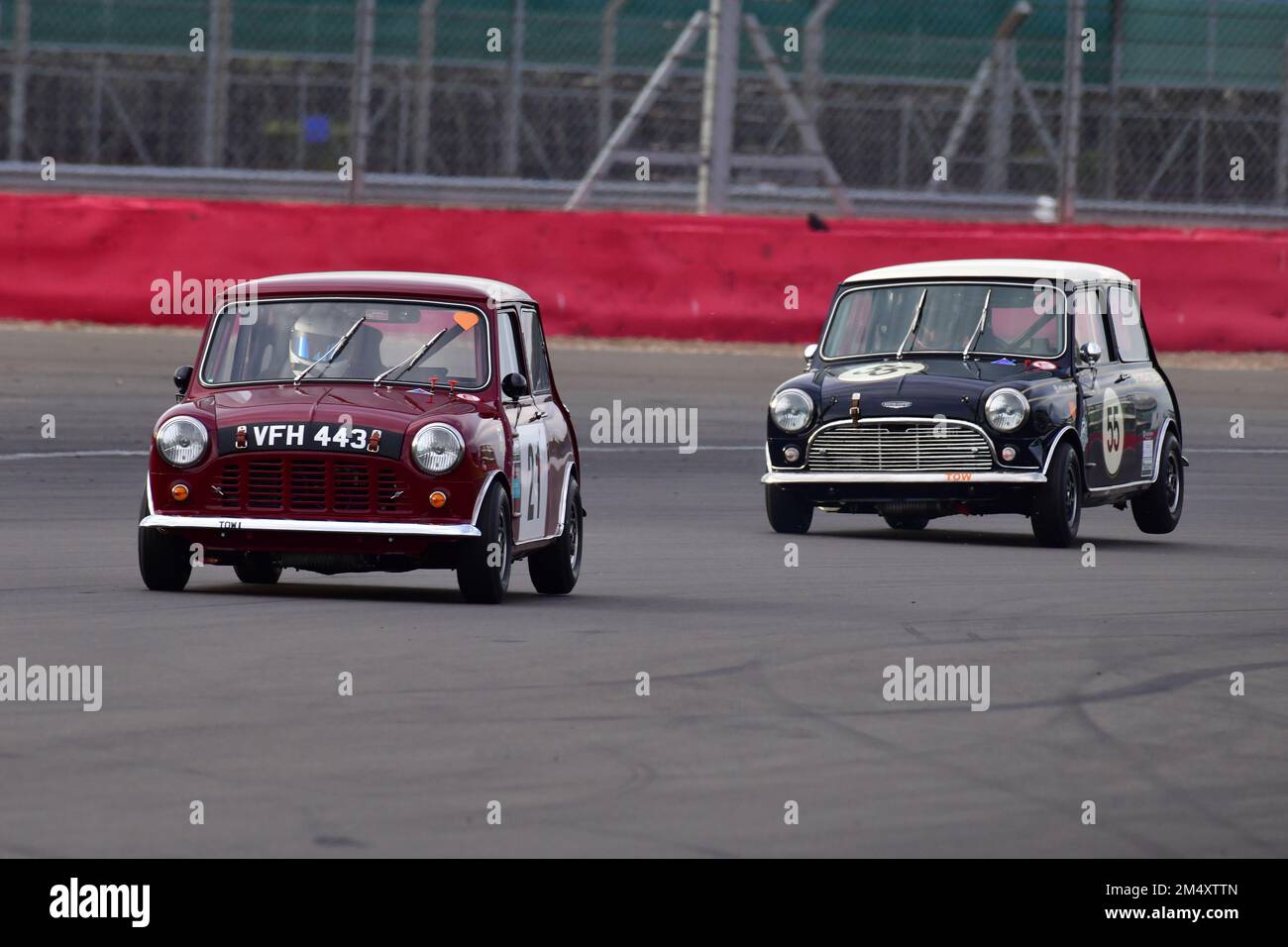 Aaron Smith, Austin Mini Cooper S, Jeff Smith, Austin Mini Cooper S, Adrian Flux Trophy for Transatlantic Pre ’66 Touring Cars, prevalentemente V8 Ameri Foto Stock