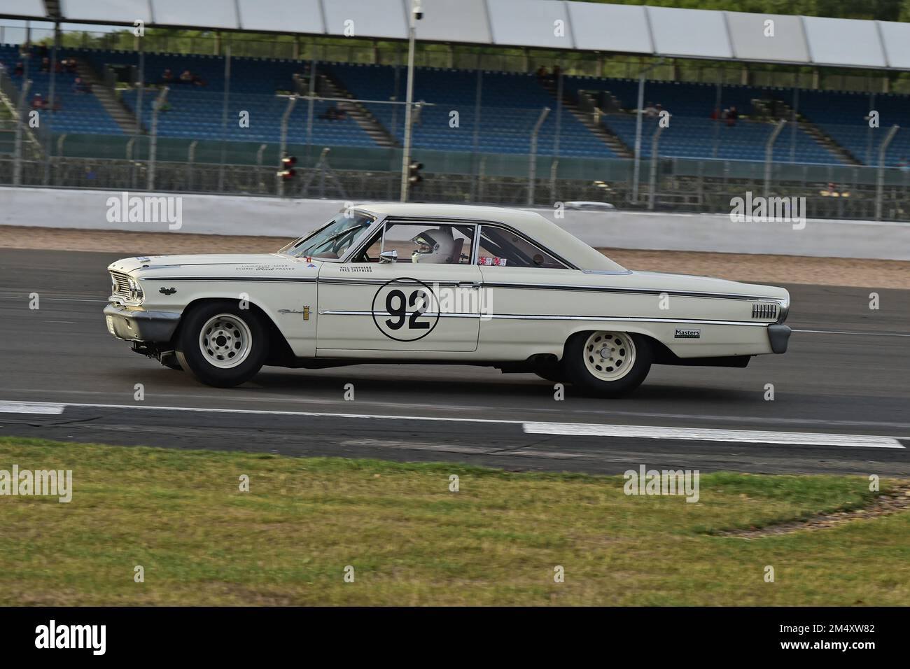 Fred Shepherd, Bill Shepherd, Ford Galaxie, Adrian Flux Trophy per Transatlantic Pre ’66 Touring Cars, prevalentemente V8 americana vs la corsa britannica sta Foto Stock