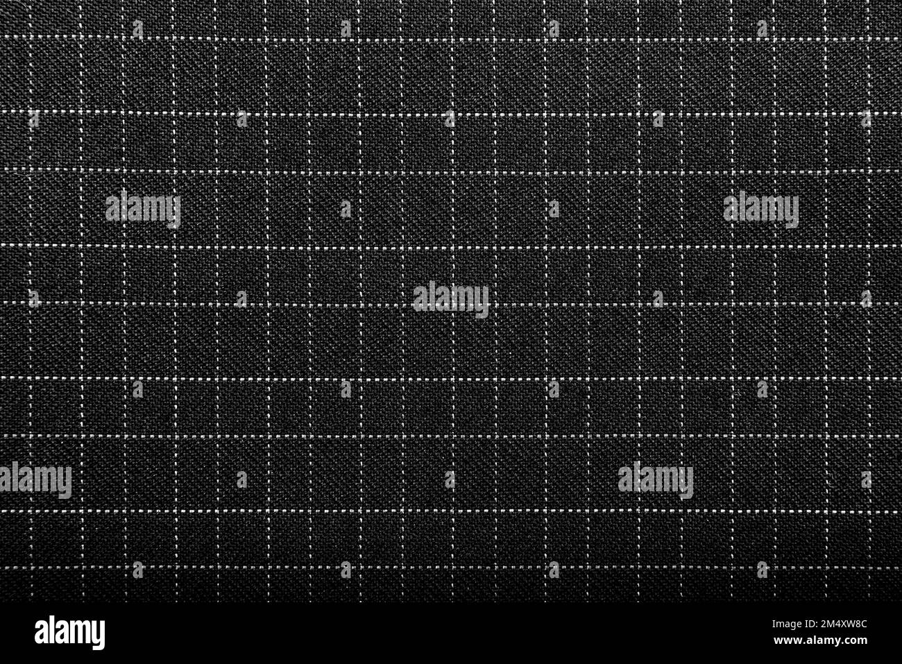 Grafica vettoriale con motivo a plaid bianco nero. Motivo scozzese scozzese a quadri per camicia in flanella, coperta, sciarpa, tiro, copripiumino, tappezzeria o altra modalità Foto Stock