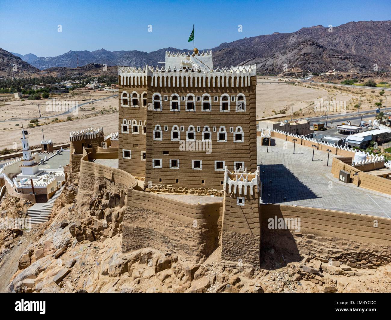 Antenna del Palazzo al-an, Najran, Regno dell'Arabia Saudita Foto Stock