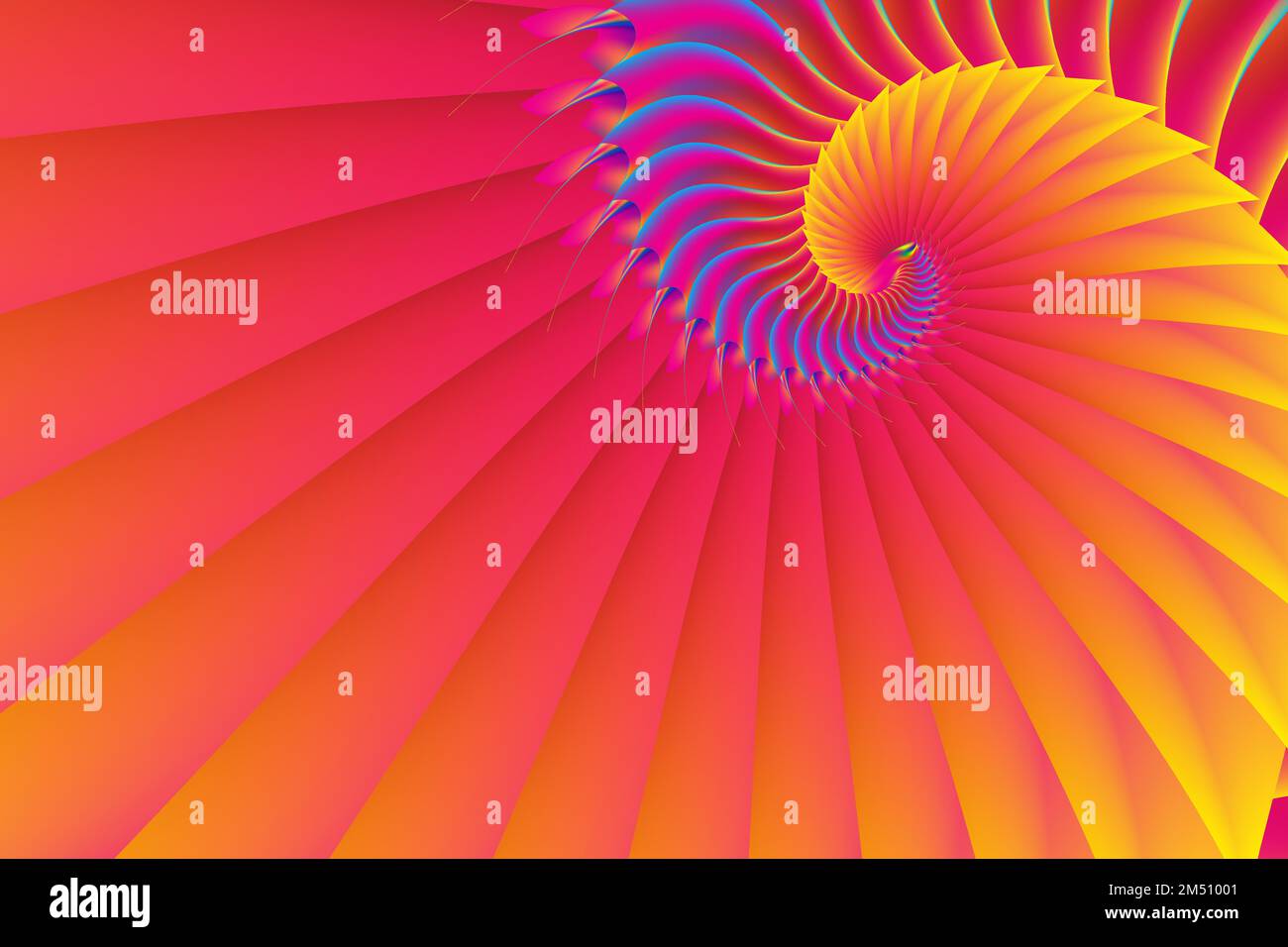 Golden Ratio con gradazioni colorate con il concetto Abstract Illustrazione Vettoriale