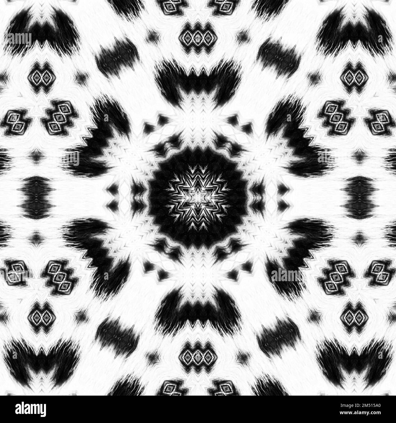 Disegno Fractal generato dal computer astratto. Un frattale è un modello senza fine. I frattali sono modelli infinitamente complessi che sono auto-simili attraverso Foto Stock