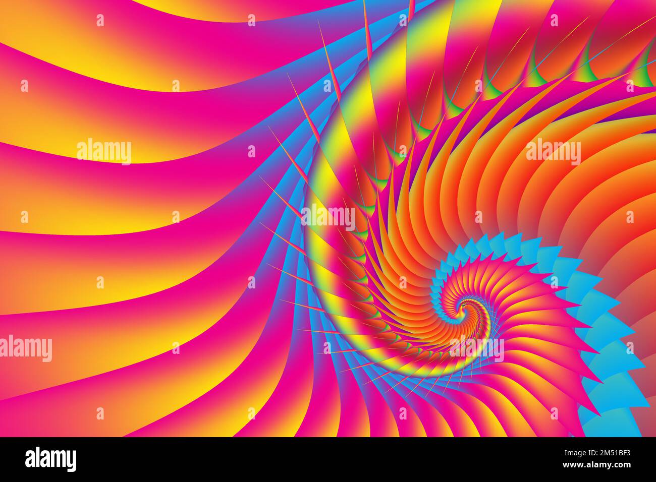 Golden Ratio con gradazioni colorate con il concetto Abstract Illustrazione Vettoriale