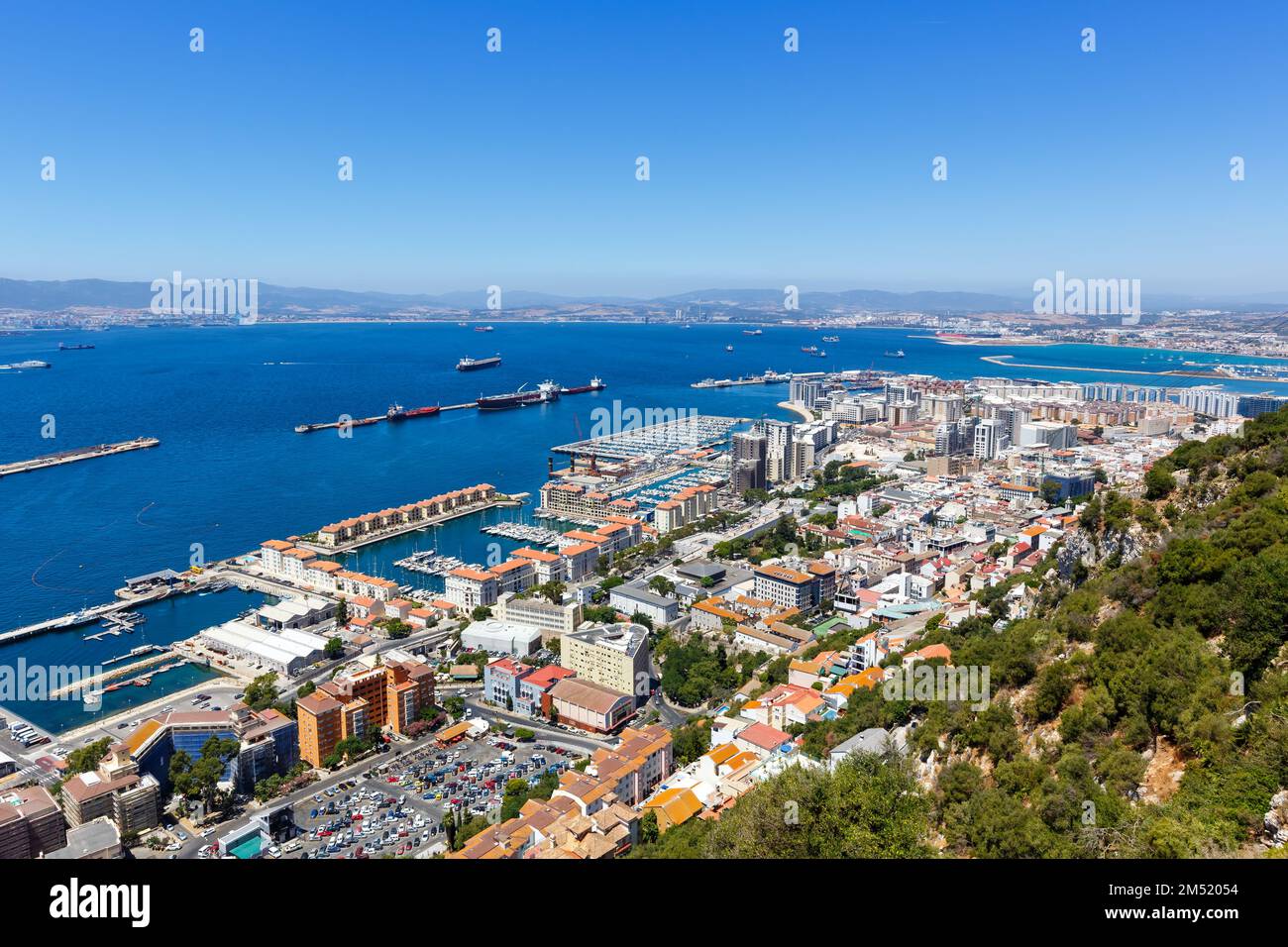 Gibilterra città porto Mediterraneo viaggio Foto Stock