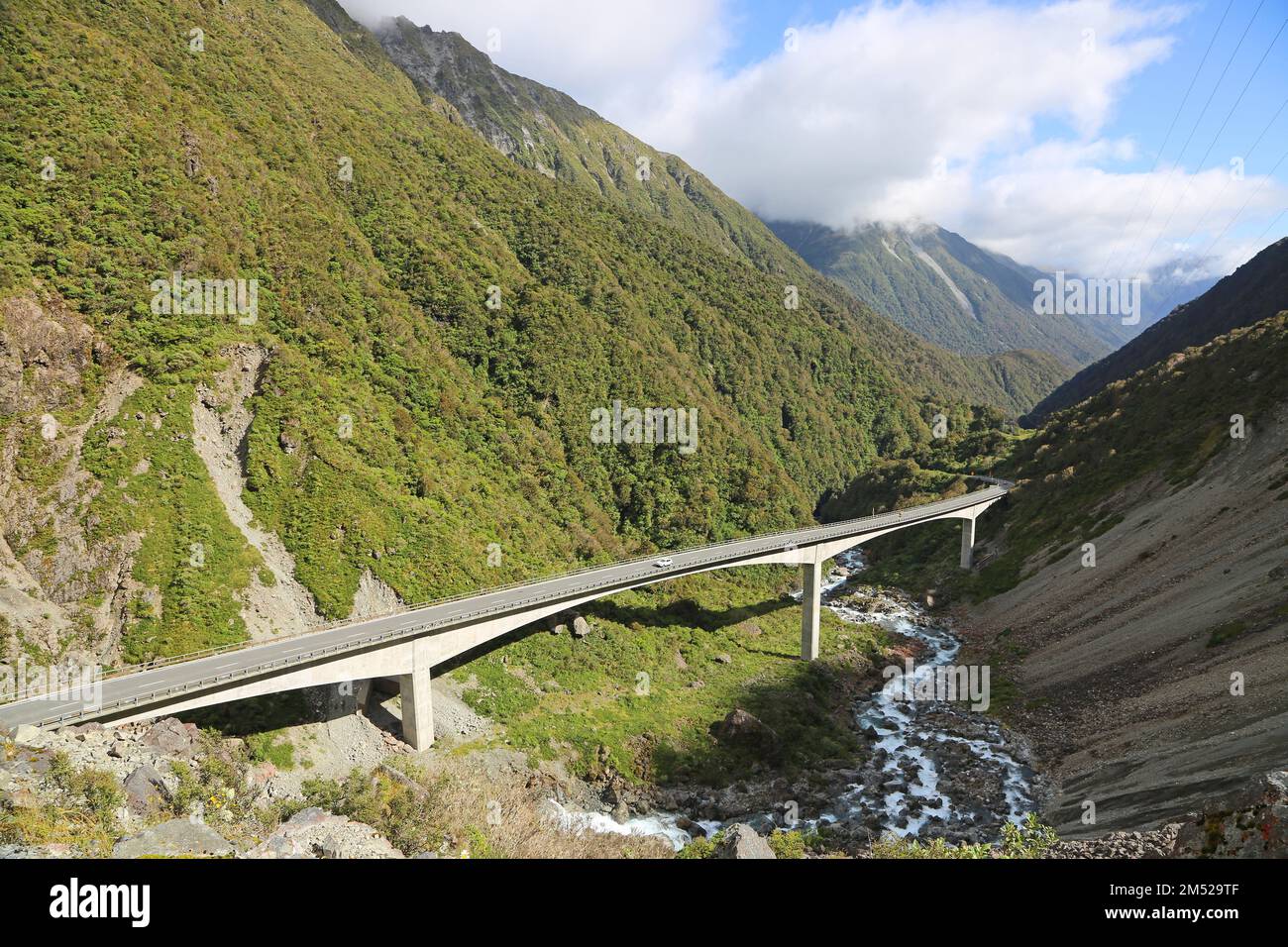 Viadotto di Otira - Nuova Zelanda Foto Stock