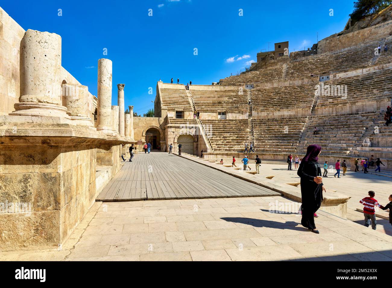 Amman Giordania. Il Teatro Romano Foto Stock