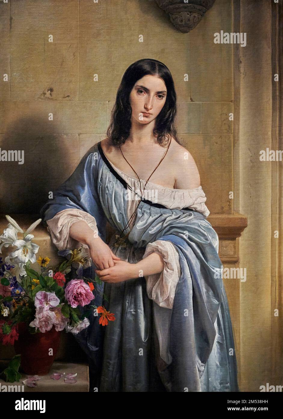 Malinconia - olio su tela - Francesco Hayez - 1841 - Milano, Italia, Pinacoteca di Brera Foto Stock