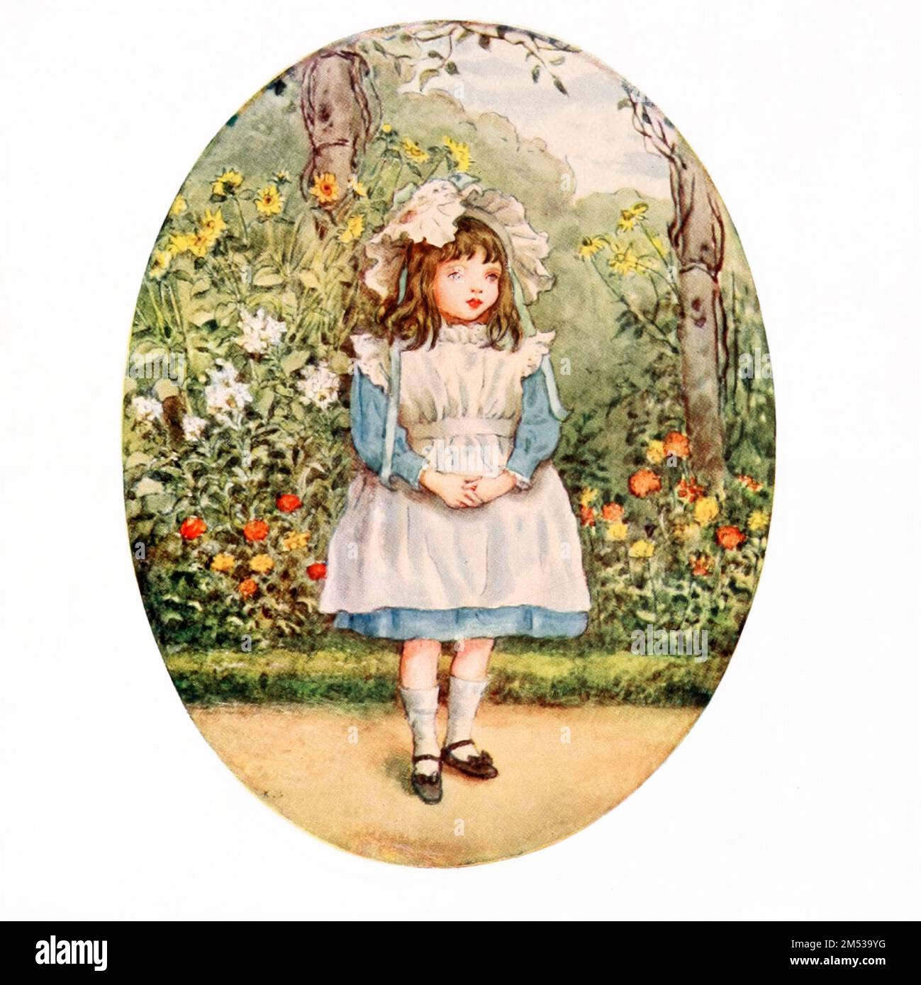 Joan Ponsonby, 1891 di Kate Greenaway dal libro ' Kate Greenaway ' di Marion Harry Spielmann, 1858-1948; e George Somes Layard, pubblicato da G.P. I figli di Putnam a New York e A e C. Black a Londra nel 1905 Foto Stock