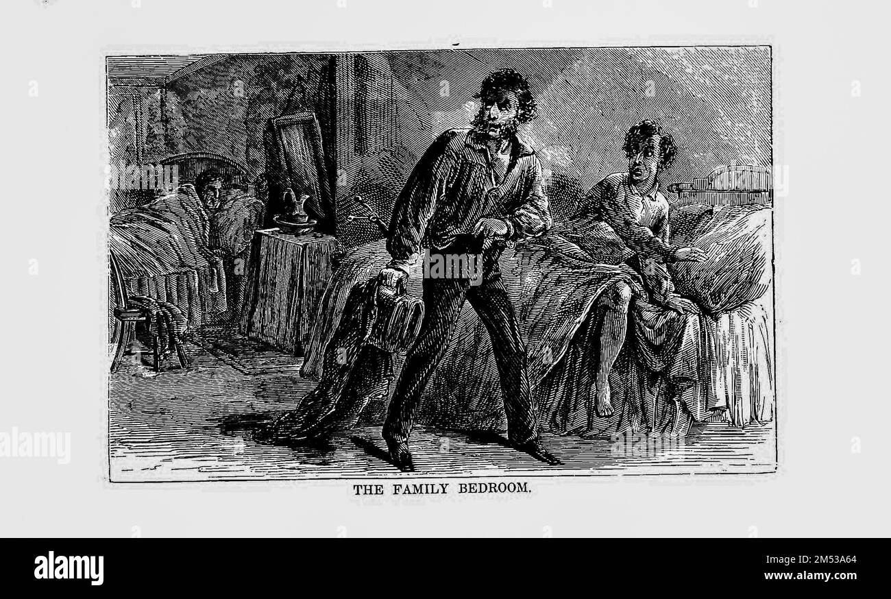 La camera da letto della famiglia dal libro cinquanta anni nel cerchio magico; essendo un racconto della vita professionale dell'autore; i suoi trucchi e prodezze meravigliosi; con gli incidenti ridenti e le avventure come mago, negromante e ventriloquista da Antonio Blitz, 1810-1877 Data di pubblicazione 1871 Editore Hartford, Conn., Belknap & Bliss Foto Stock