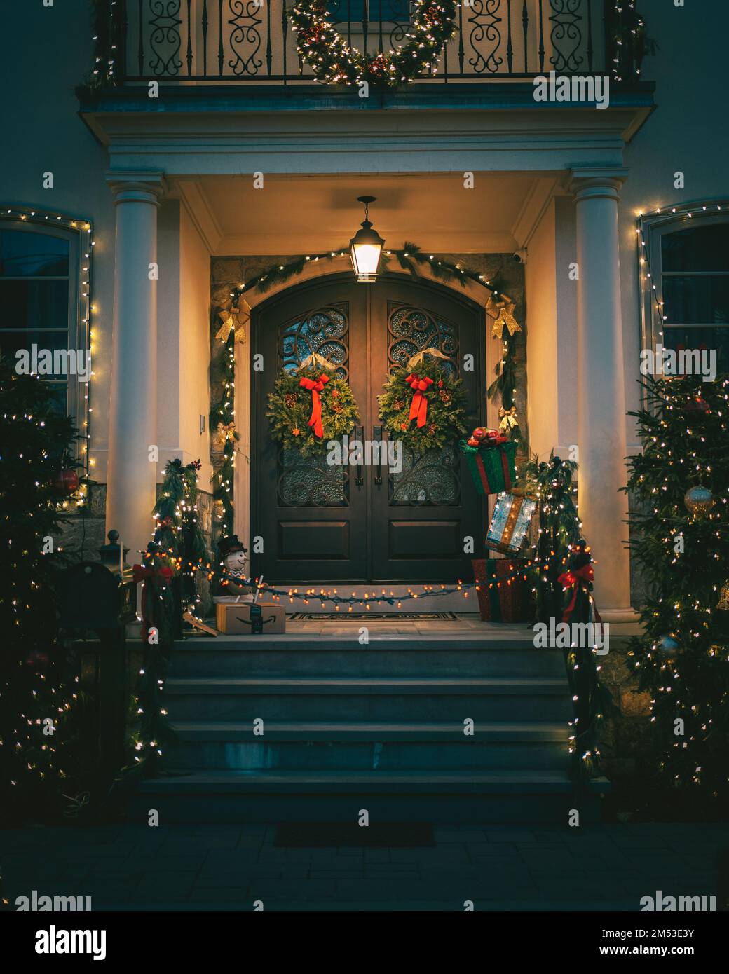 Dyker Heights Christmas Lights, Brooklyn, New York Foto Stock