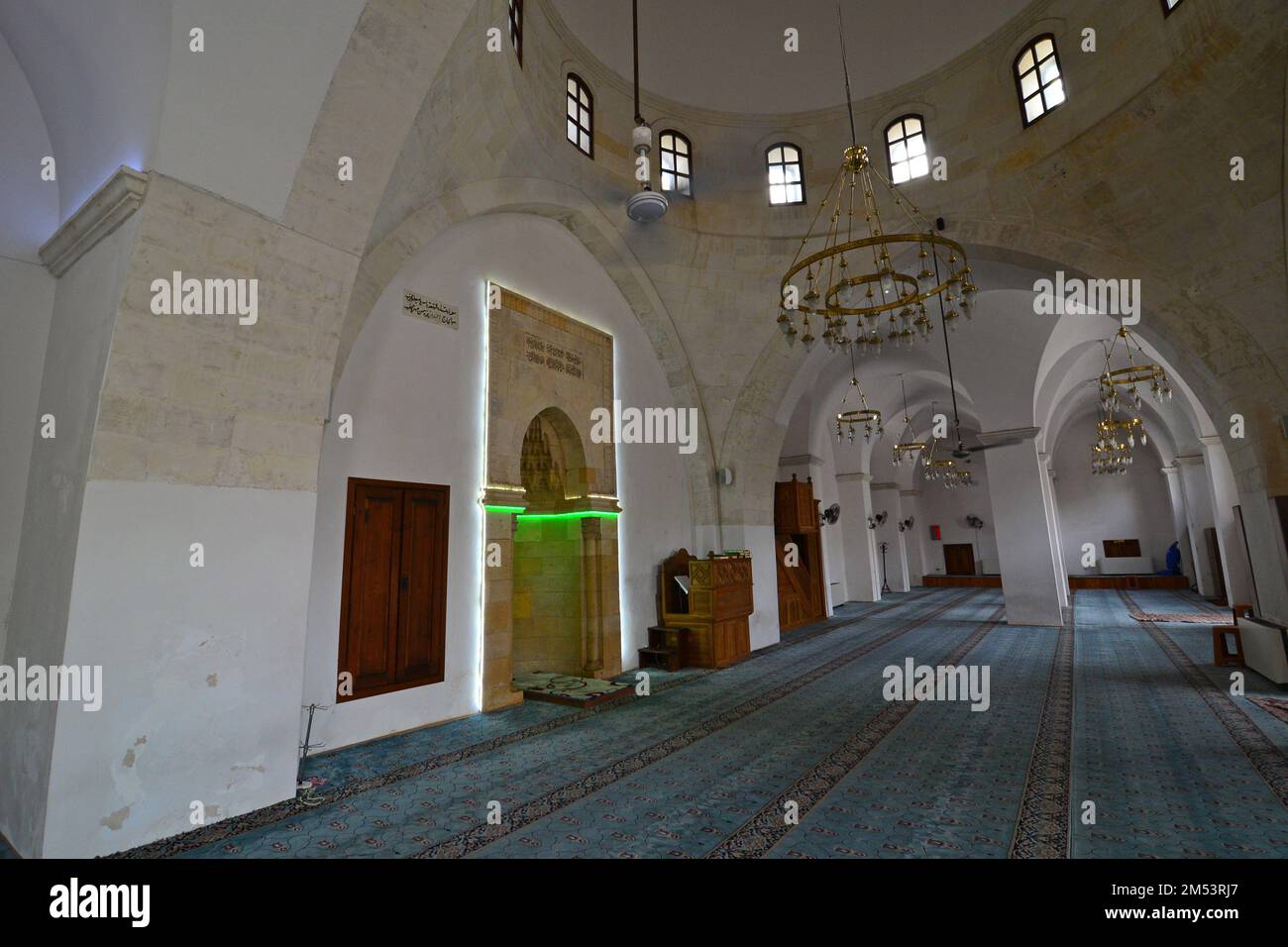 Situata a Kilis, Turchia, la Grande Moschea è stata ricostruita nel 1388 da Hac Halil, figlio di Abdullah. Fu riparata nel 1912 e nel 1924. Foto Stock