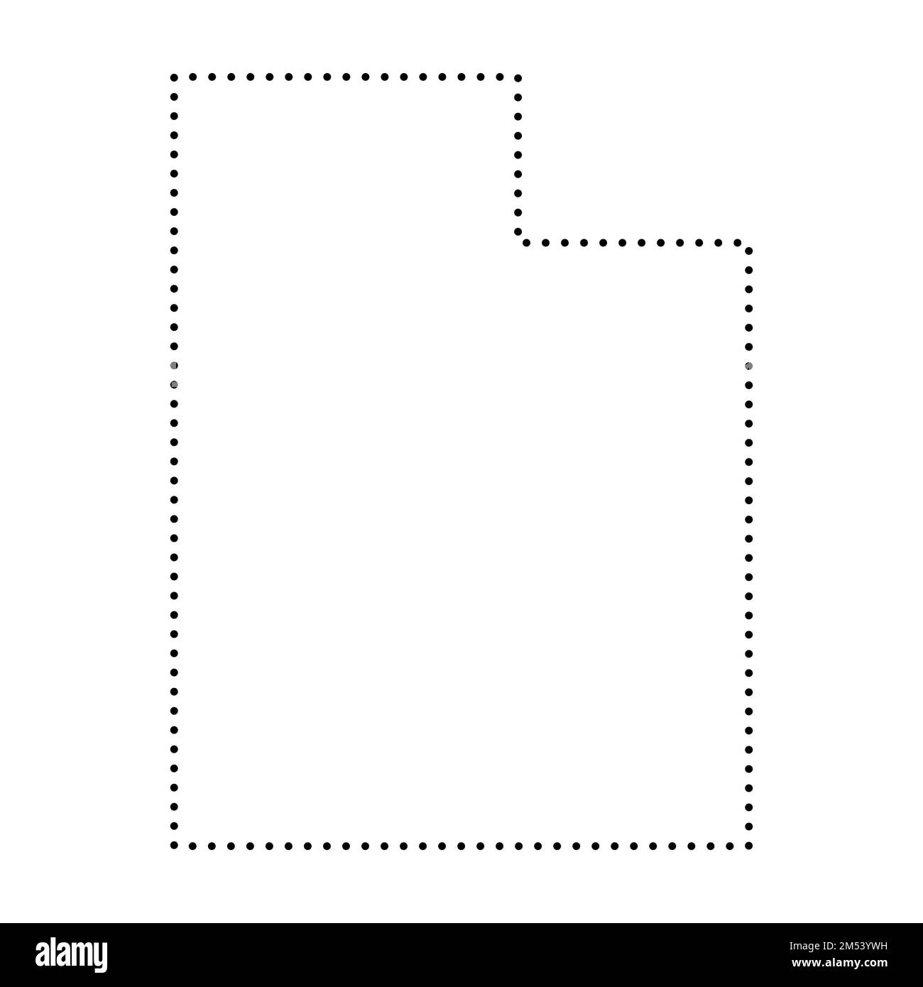 Stato dello Utah degli Stati Uniti d'America, USA. Mappa semplificata con contorni neri spessi. Illustrazione semplice del vettore piatto Illustrazione Vettoriale