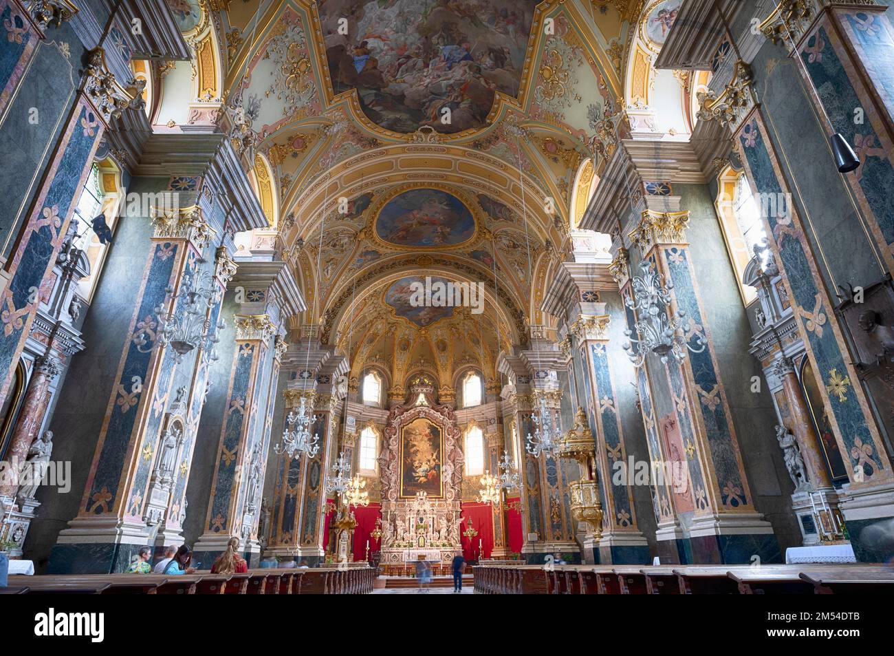 All'interno, Cattedrale dell'Assunzione della Beata Vergine Maria e San Cassiano, Cattedrale di Bressanone, Bressanone, Alto Adige, Bressanone, Trentino Foto Stock