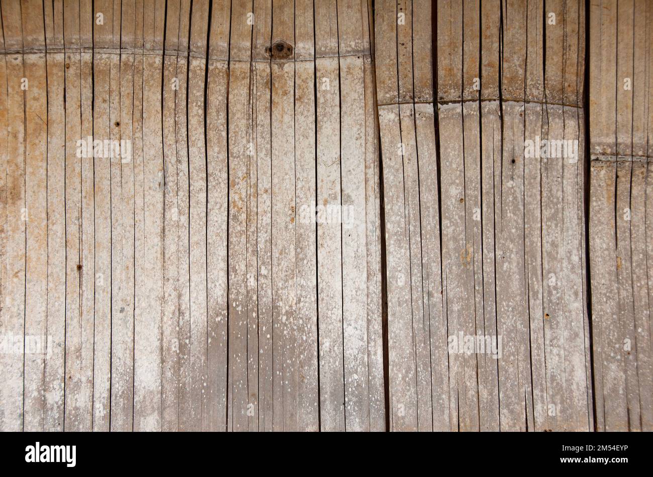 Parete di bambù con spazio personalizzabile per testo o idee. Concetto di spazio di copia e sfondo Foto Stock