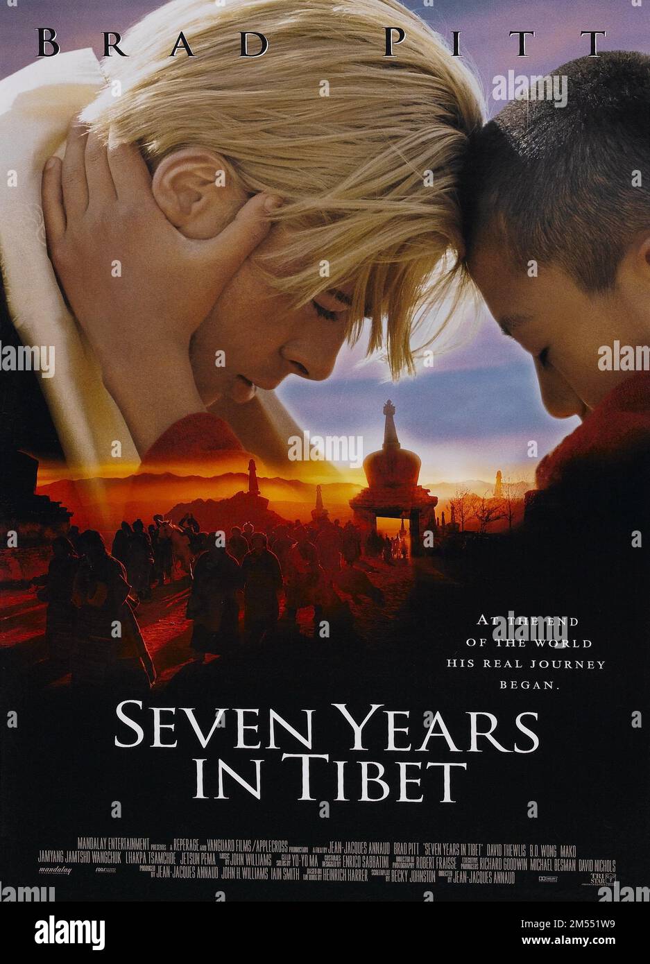 SETTE ANNI IN TIBET (1997), DIRETTO DA JEAN-JACQUES ANNAUD. Credit: MANDALAY ENTERTAIMENT / Album Foto Stock