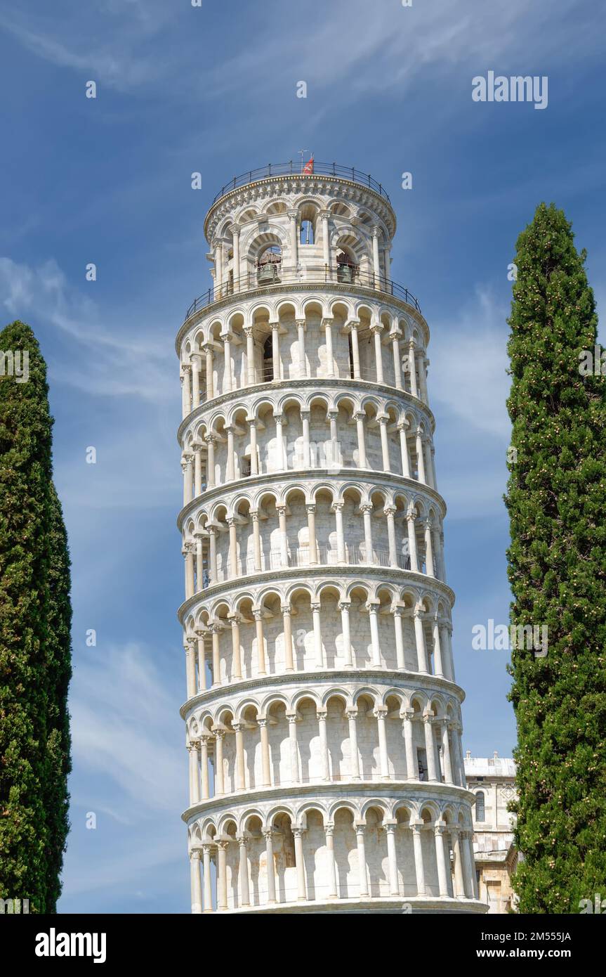 Torre Pendente di Pisa,Toscana,Italia Foto Stock