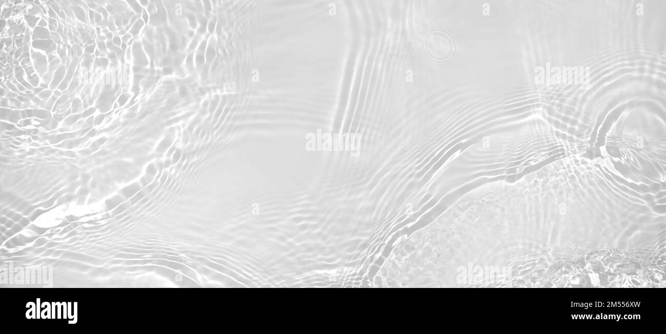 banner sfondo trasparente beige chiaro acqua onda superficie texture Foto Stock