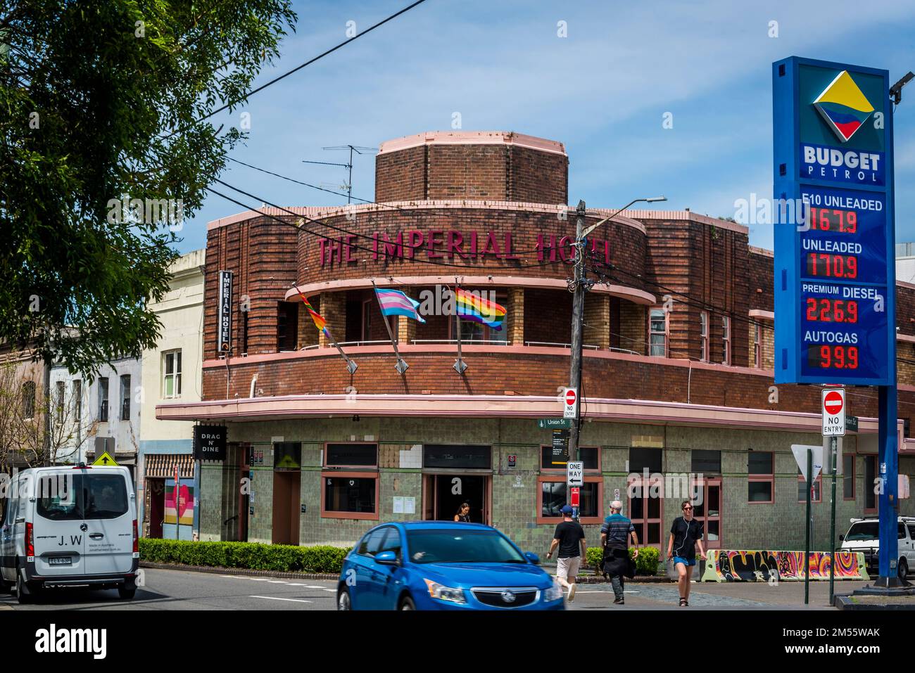 L'Imperial Hotel, un vivace pub a Newtown, un popolare sobborgo occidentale interno, Sydney, NSW, Australia Foto Stock