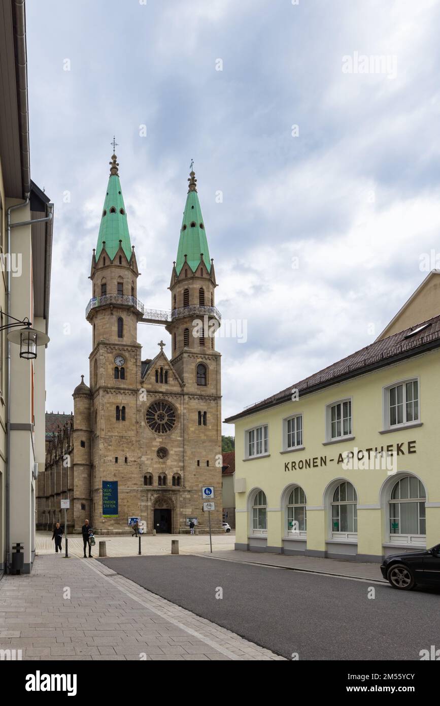 Meiningen, Germania - 15 settembre 2022: Paesaggio urbano della regione di Meiningen Franconia in Thuringen Germania Foto Stock