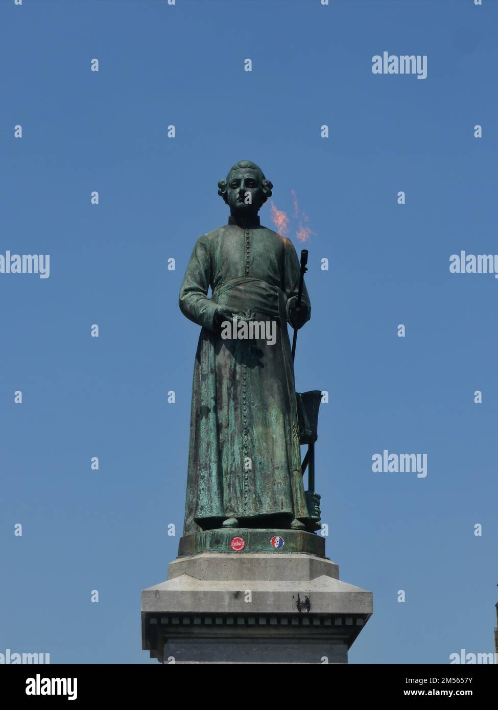 Statua di Johannes Petrus Jan Pieter Minckeleers Maastricht, Paesi Bassi Foto Stock