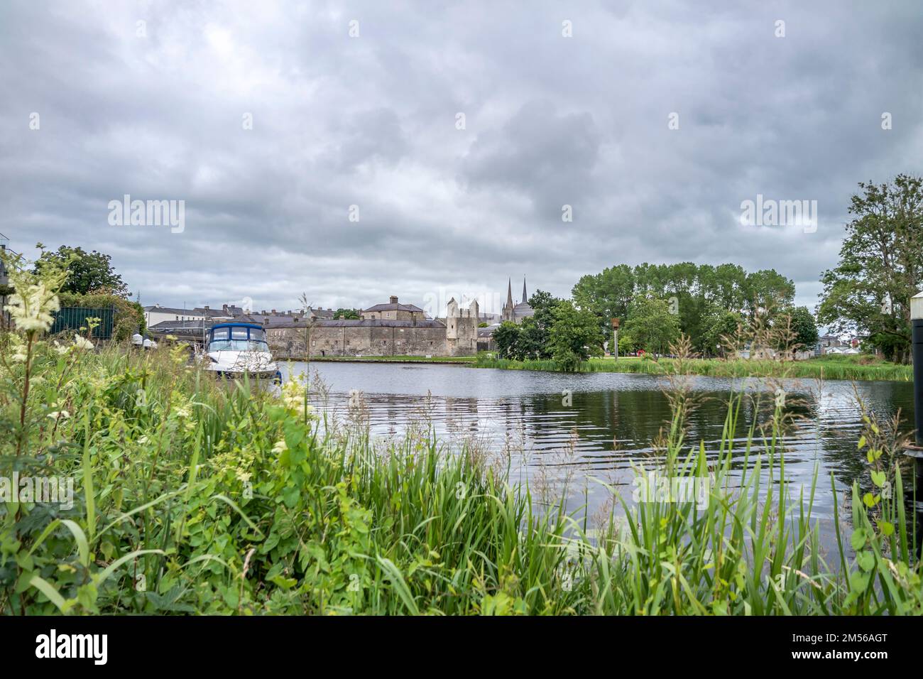 Enniskillen Castello a Lough Erne nella Contea di Fermanagh, Irlanda del Nord Foto Stock