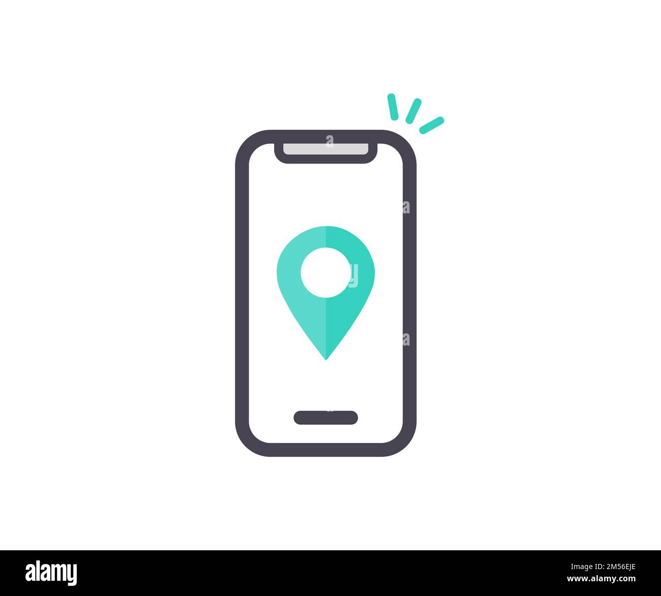 Mappa della città online, app GPS sullo schermo del telefono cellulare icona design. Applicazione per viaggi con contrassegno di posizione, puntatore. Punti di controllo dei pin del navigatore. Illustrazione Vettoriale