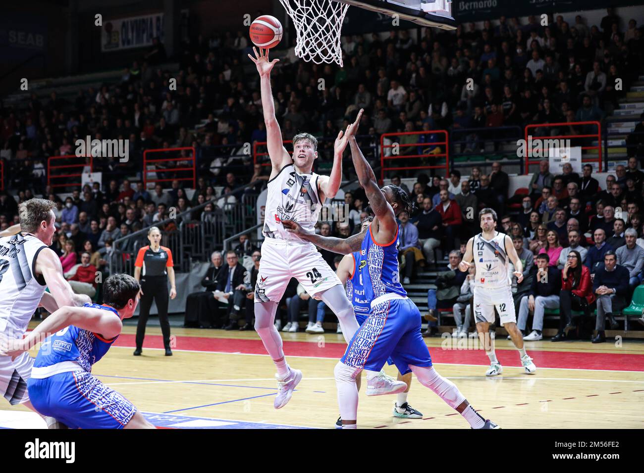 Italia-Casale (al) 26/12/2022- Daum Mike durante la partita del Campionato Italiano di Basket A1 Bertram Derthona Basket Tortona vs NutriBullet Treviso (90-95) vince Treviso Credit: Norberto Maccagno/Alamy Live News Foto Stock