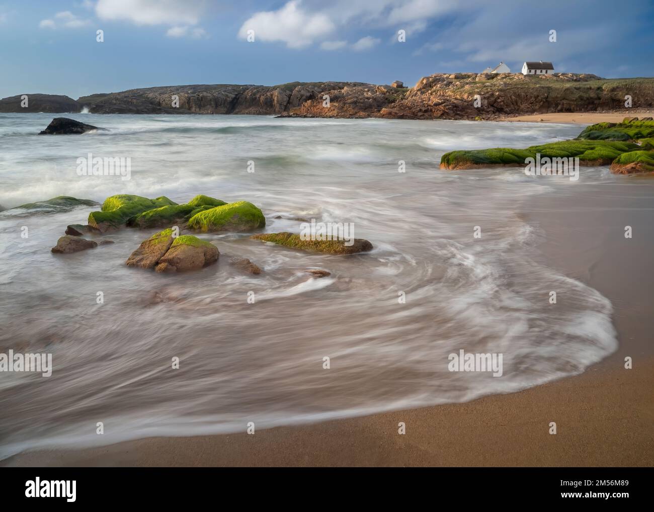 Cruit Island Beach, Contea di Donegal, Irlanda Foto Stock