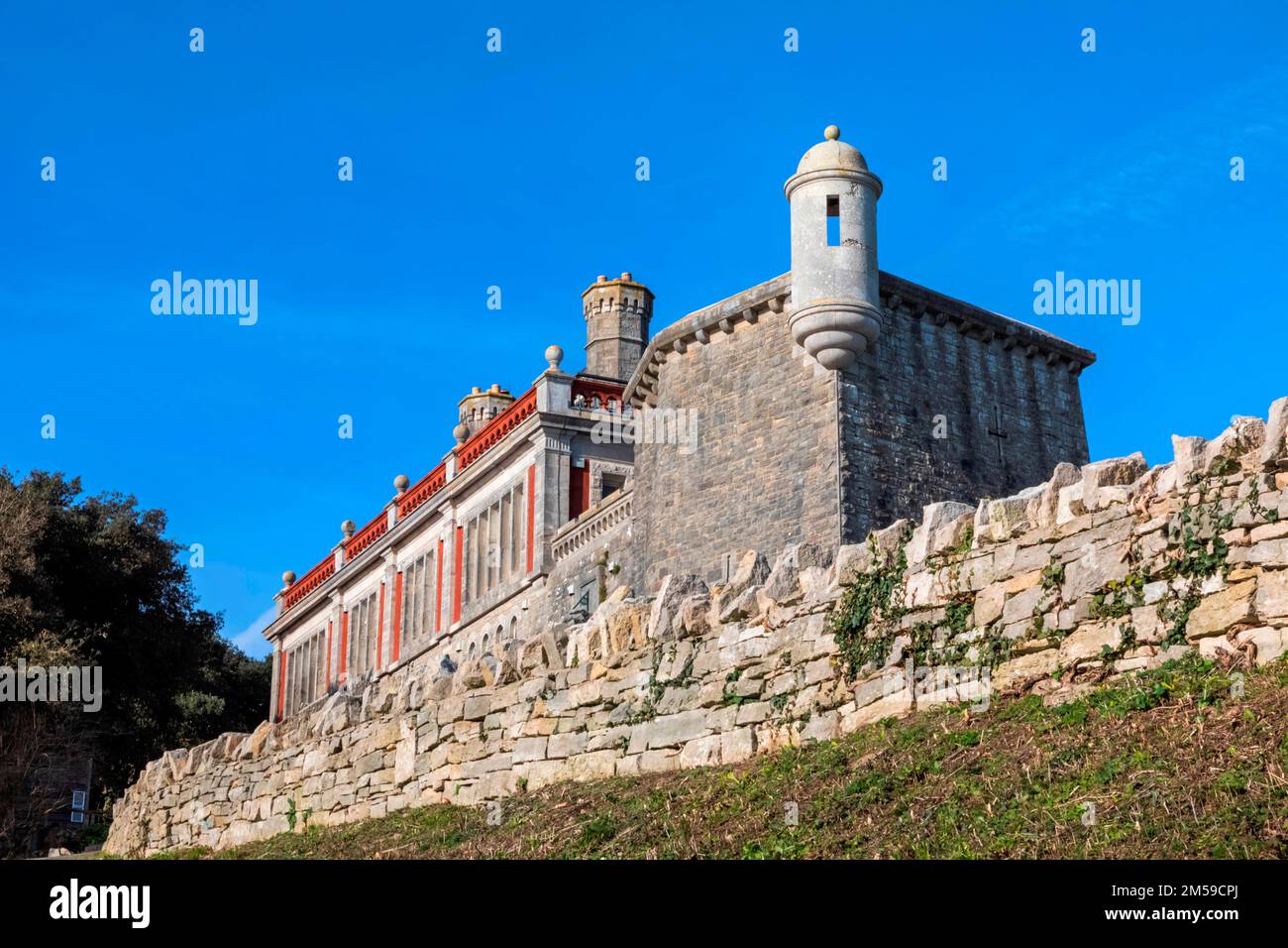 Inghilterra, Dorset, Swanage, Durlston Head Country Park, Durlston Castle *** Caption locale *** Regno Unito, Regno Unito, Gran Bretagna, Inghilterra, inglese, B Foto Stock