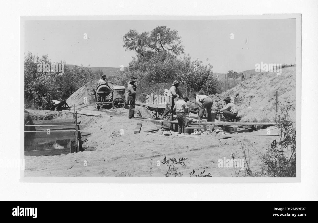 1936 - 1942. Regione del Pacifico (Riverside, CA). Stampa fotografica. Dipartimento dell'interno. Ufficio degli affari indiani. Agenzia di missione. 11/15/1920-6/17/1946. Fotografie Foto Stock