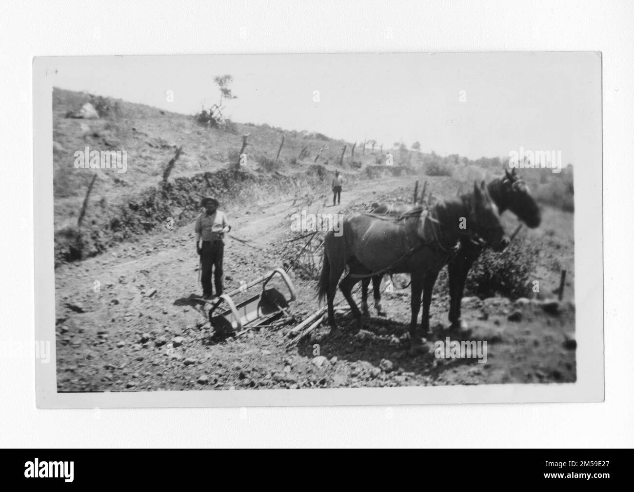 Didascalia originale: 'Mesa Grande. Truck Trail". 1936 - 1942. Regione del Pacifico (Riverside, CA). Stampa fotografica. Dipartimento dell'interno. Ufficio degli affari indiani. Agenzia di missione. 11/15/1920-6/17/1946. Fotografie Foto Stock