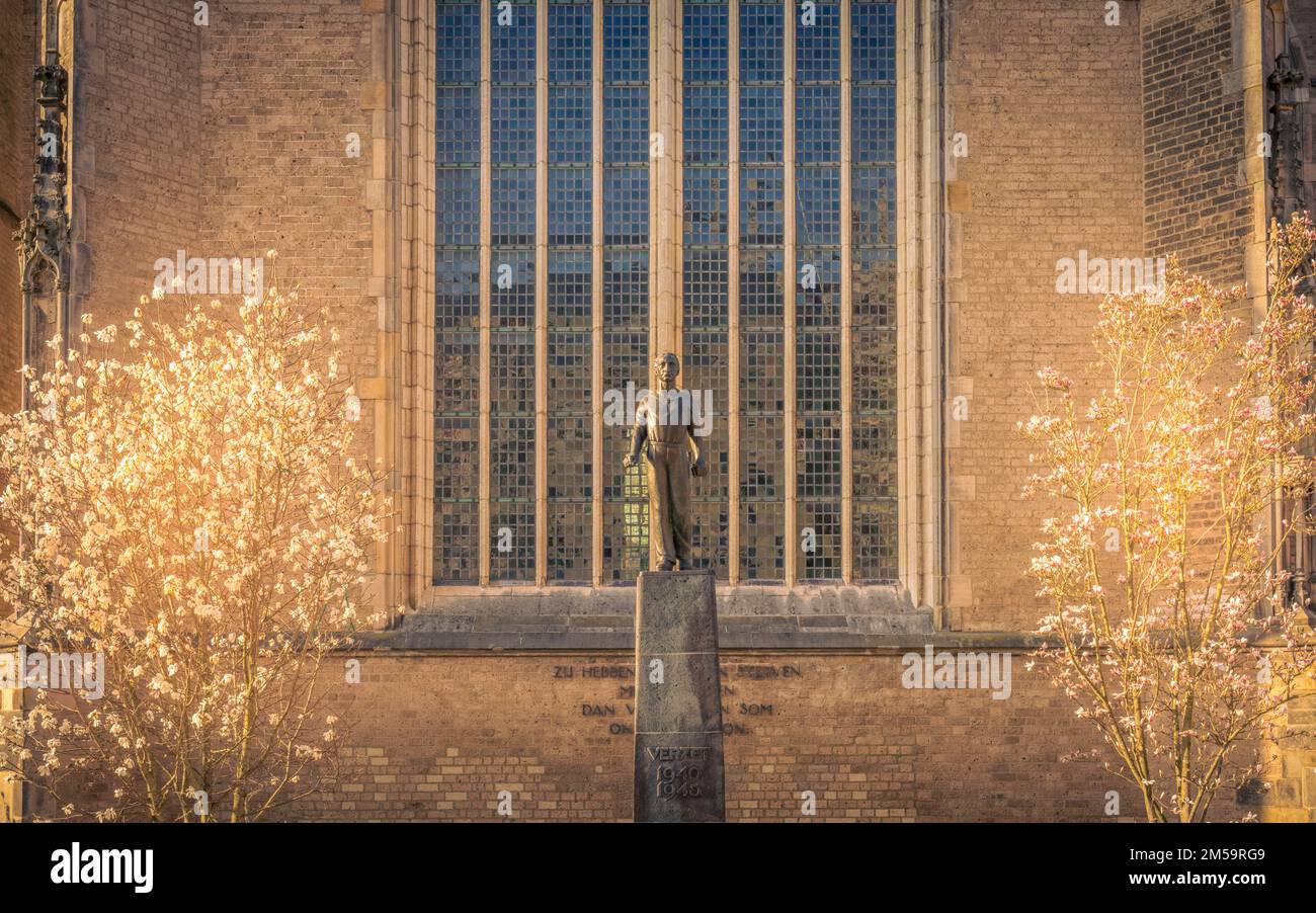 Il Monumento onorando la resistenza olandese durante la seconda guerra mondiale, Deventer, Paesi Bassi Foto Stock