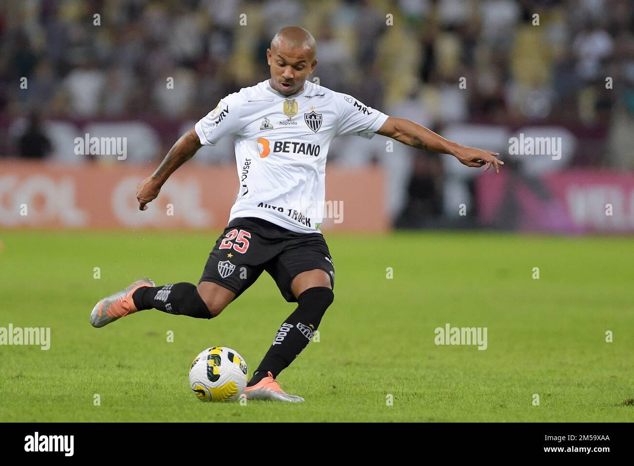 Rio de Janeiro, Brasile, 8 giugno 2022. Giocatori di calcio, durante la partita Fluminense x Atlético-MG, per il campionato brasiliano, allo stadio Maracanã. Foto Stock