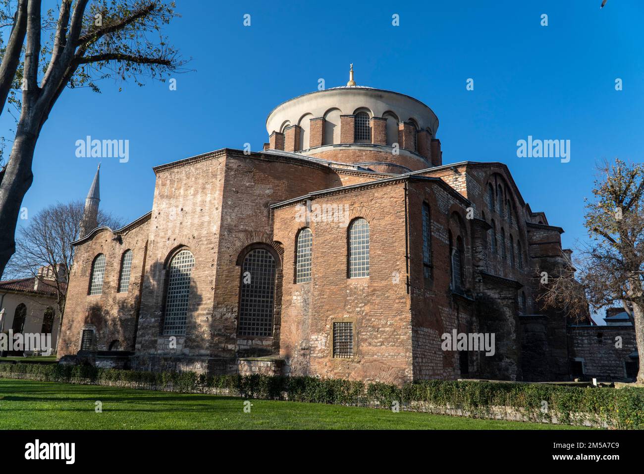 Chiesa di Hagia Irene; primo cortile del Palazzo Topkapi, chiamato anche Aya Irini in turco. Foto Stock