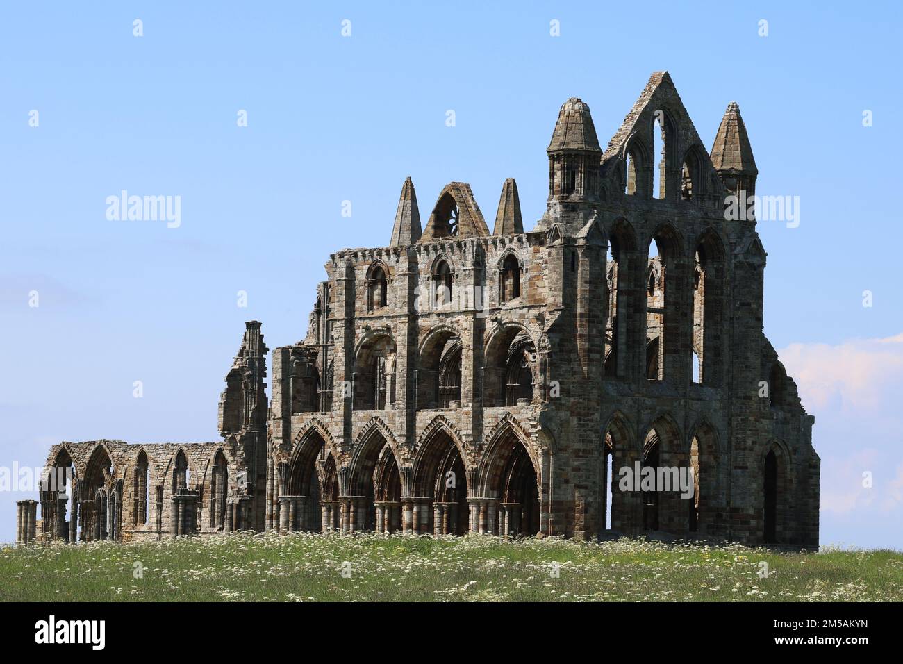 Abbazia di Whitby Foto Stock