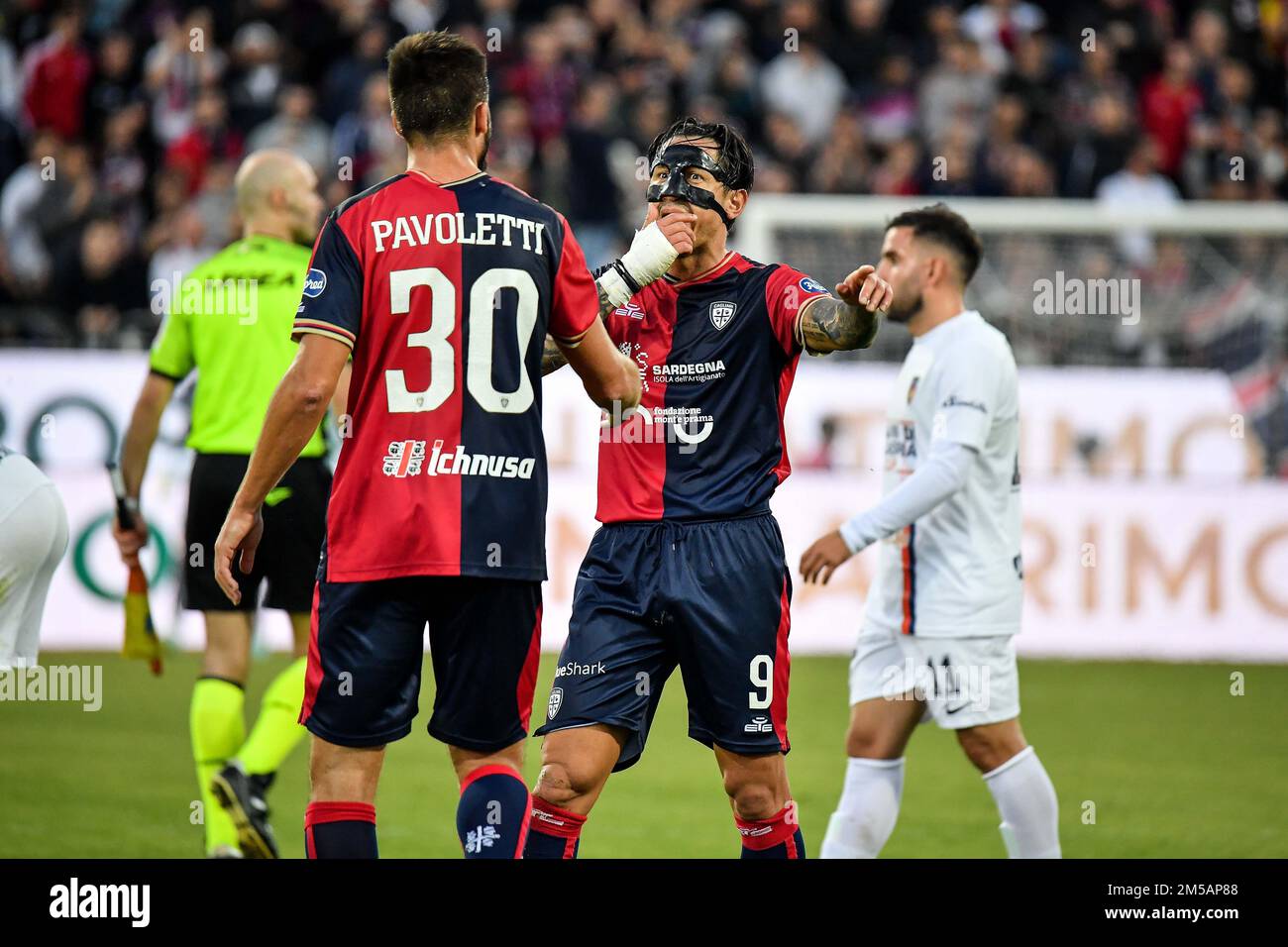 Cagliari, Cagliari, Italia, 26 dicembre 2022, Gianluca Lapaula di Cagliari Calcio durante Cagliari vs Cosenza - Calcio italiano Serie B. Foto Stock