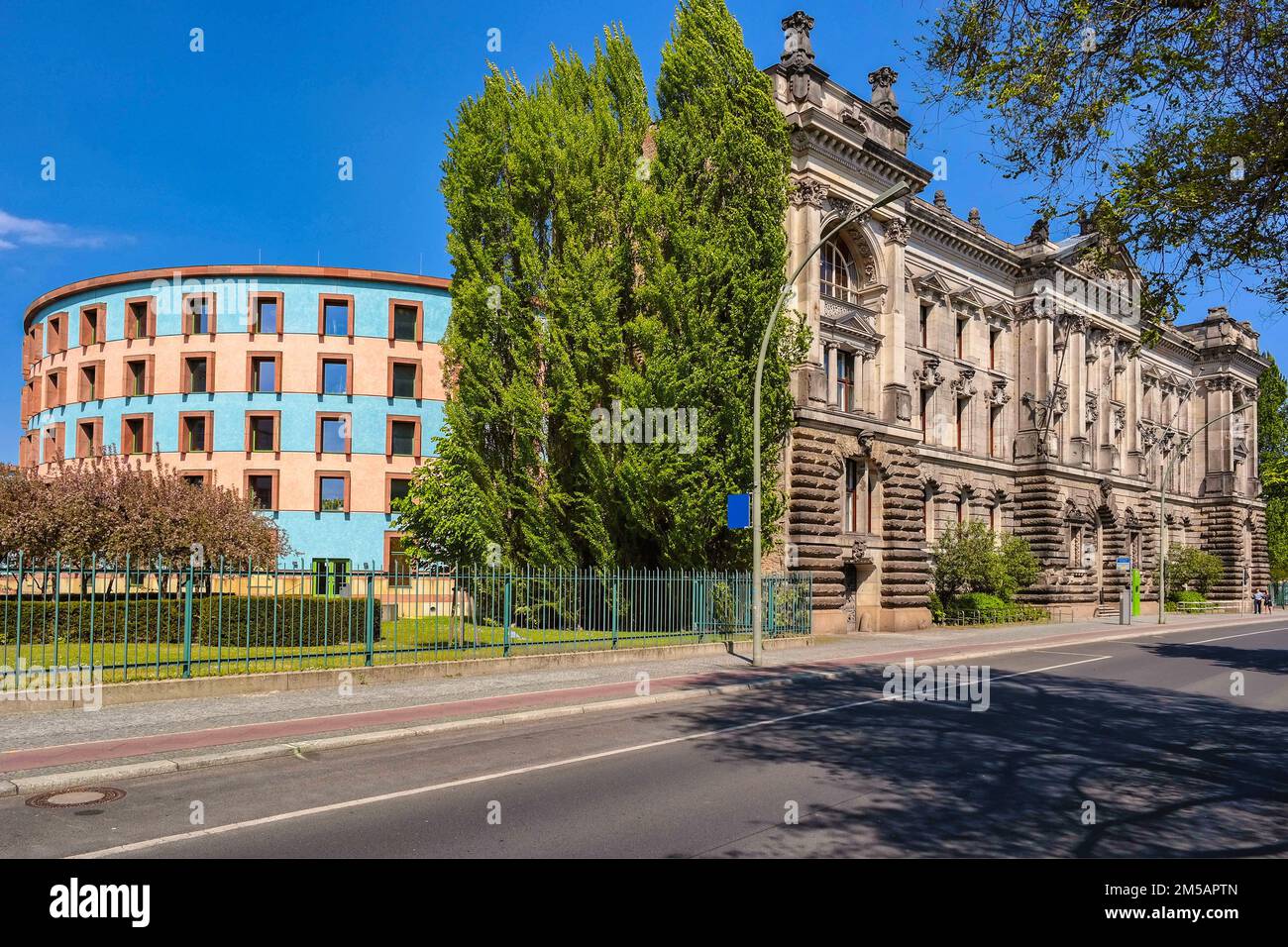 Berlin Tiergarten WZB Wissenschaftszentrum Berlin James Sterling Architektur Postmoderne Foto Stock