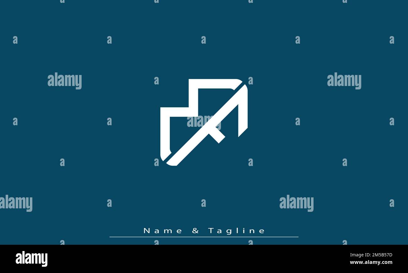 Lettere alfabetiche iniziali logo monogramma MF , FM Illustrazione Vettoriale
